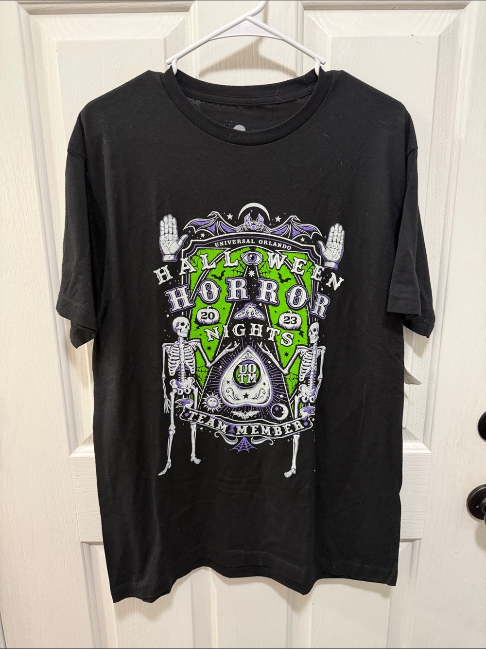 Halloween Horror Nights 2023 Team Member Black Graphic Tee